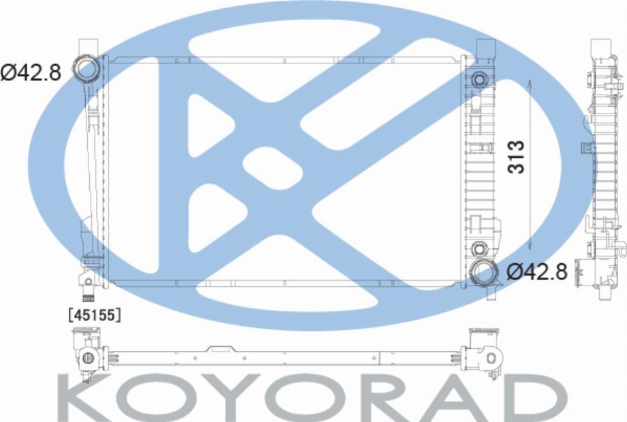 KOYORAD PL412919R - Hladnjak, hladjenje motora www.molydon.hr
