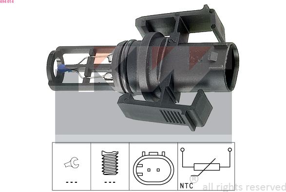 KW 494 014 - Senzor, temperatura usisnog zraka www.molydon.hr