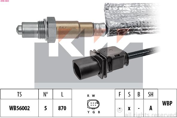 KW 498 483 - Lambda-sonda www.molydon.hr