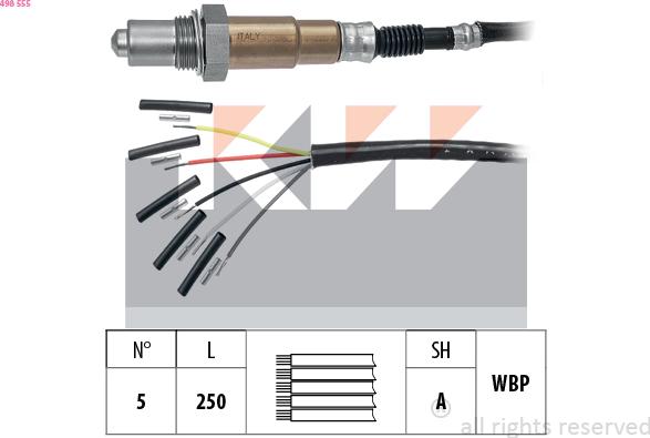 KW 498 555 - Lambda-sonda www.molydon.hr