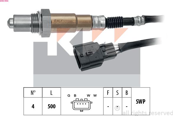 KW 498 094 - Lambda-sonda www.molydon.hr