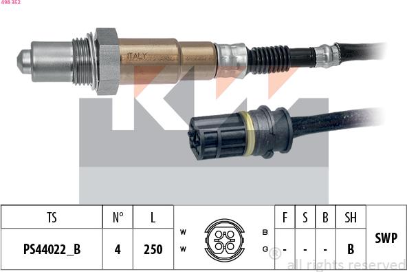KW 498 352 - Lambda-sonda www.molydon.hr