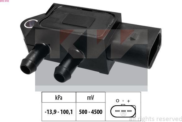 KW 493 318 - Senzor pritiska zraka, podešavanje visine www.molydon.hr