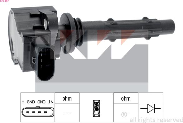 KW 470 487 - Indukcioni kalem (bobina) www.molydon.hr