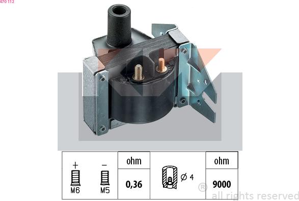 KW 470 112 - Indukcioni kalem (bobina) www.molydon.hr