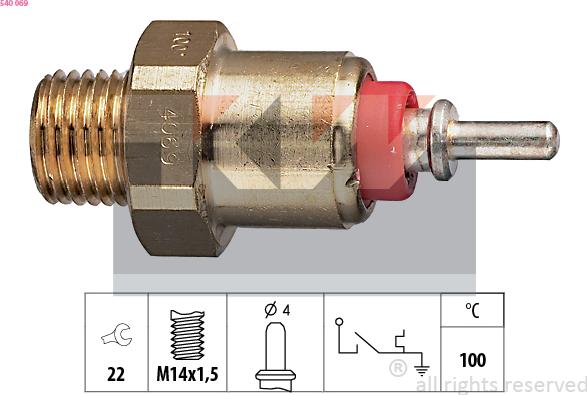 KW 540 069 - Senzor, temperatura rashladne tekućinu www.molydon.hr