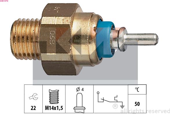 KW 540 070 - Senzor, temperatura rashladne tekućinu www.molydon.hr