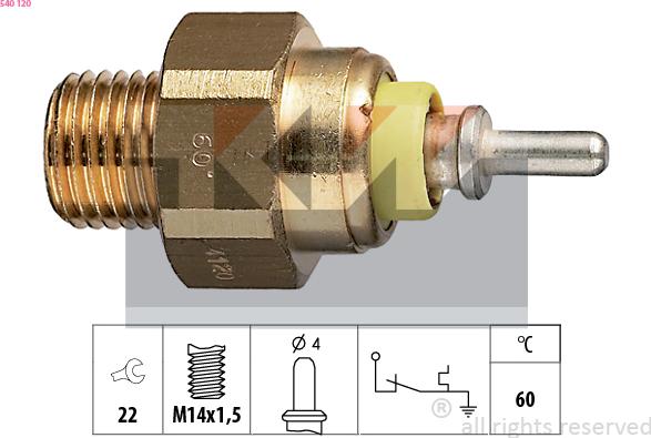 KW 540 120 - Senzor, temperatura rashladne tekućinu www.molydon.hr