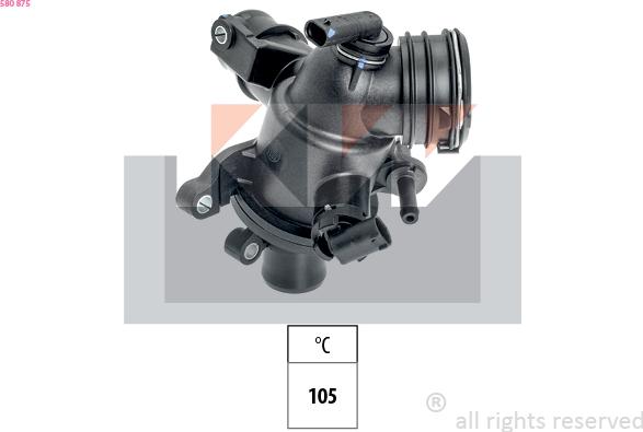 KW 580 875 - Termostat, rashladna tekućinu www.molydon.hr