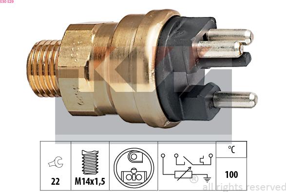 KW 530 529 - Senzor, temperatura rashladne tekućinu www.molydon.hr