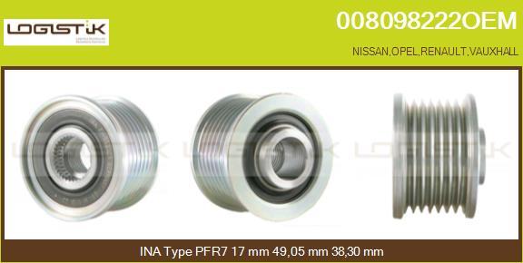 LGK 008098222OEM - Remenica, alternator www.molydon.hr