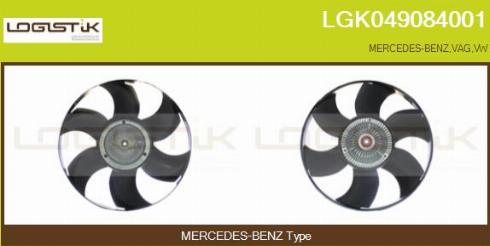 LGK LGK049084001 - kvačilo, ventilator hladnjaka www.molydon.hr