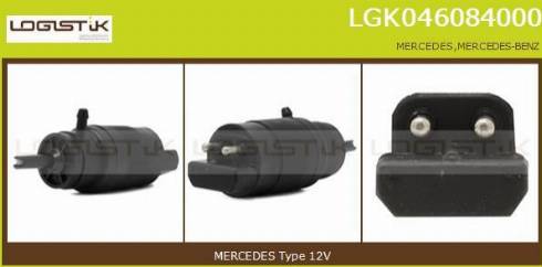 LGK LGK046084000 - Pumpa za tekućinu za pranje, pranje vjetrobrana www.molydon.hr