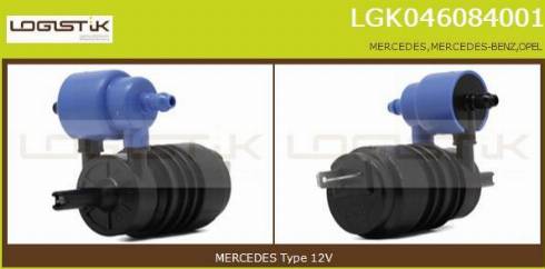 LGK LGK046084001 - Pumpa za tekućinu za pranje, pranje vjetrobrana www.molydon.hr