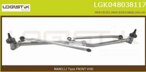 LGK LGK048038117 - Sistem poluga brisača www.molydon.hr