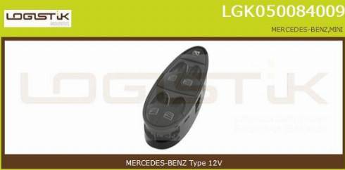 LGK LGK050084009 - Prekidač, podizačprozora www.molydon.hr