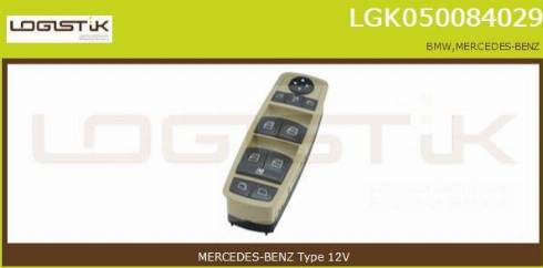 LGK LGK050084029 - Prekidač, podizačprozora www.molydon.hr