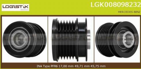 LGK LGK008098232 - Remenica, alternator www.molydon.hr