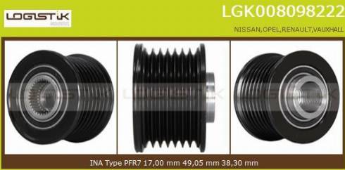 LGK LGK008098222 - Remenica, alternator www.molydon.hr