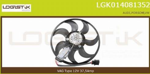 LGK LGK014081352 - Ventilator, hladjenje motora www.molydon.hr