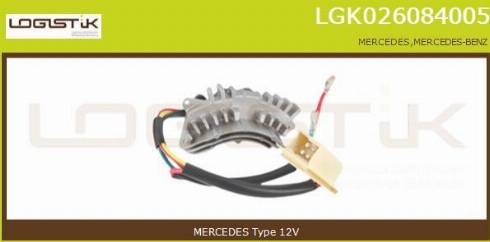 LGK LGK026084005 - Otpornik, ventilator kabine/unutrasnjeg prostora www.molydon.hr