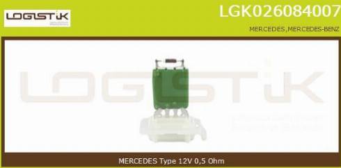 LGK LGK026084007 - Otpornik, ventilator kabine/unutrasnjeg prostora www.molydon.hr