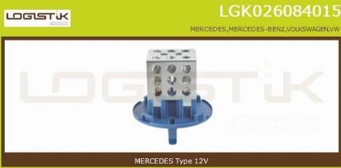 LGK LGK026084015 - Otpornik, ventilator kabine/unutrasnjeg prostora www.molydon.hr