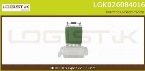 LGK LGK026084016 - Otpornik, ventilator kabine/unutrasnjeg prostora www.molydon.hr