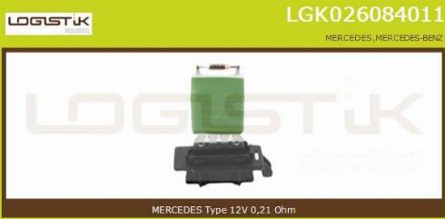 LGK LGK026084011 - Otpornik, ventilator kabine/unutrasnjeg prostora www.molydon.hr