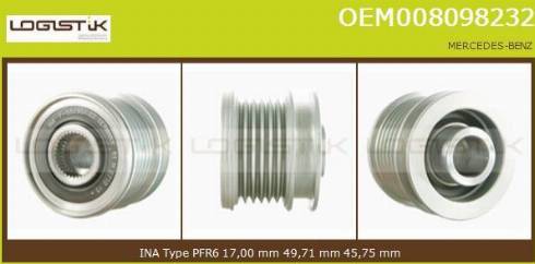 LGK OEM008098232 - Remenica, alternator www.molydon.hr