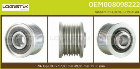 LGK OEM008098222 - Remenica, alternator www.molydon.hr