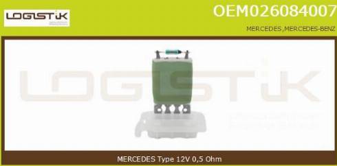 LGK OEM026084007 - Otpornik, ventilator kabine/unutrasnjeg prostora www.molydon.hr