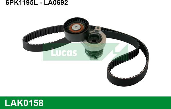 LUCAS LAK0158 - Garnitura klinastog rebrastog remena www.molydon.hr