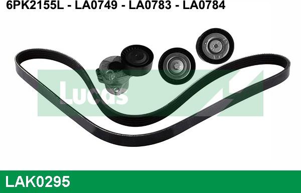 LUCAS LAK0295 - Garnitura klinastog rebrastog remena www.molydon.hr