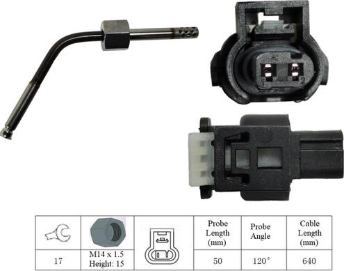 LUCAS LGS7065 - Senzor, temperatura Ispušnih plinova www.molydon.hr