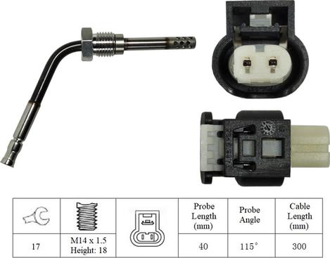 LUCAS LGS7194 - Senzor, temperatura Ispušnih plinova www.molydon.hr