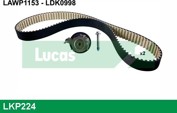 LUCAS LKP224 - Vodena pumpa sa kompletom zupčastog remena www.molydon.hr