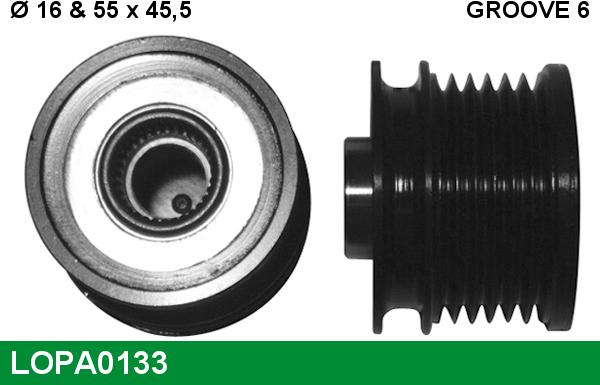 LUCAS LOPA0133 - Remenica, alternator www.molydon.hr