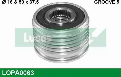 Lucas Engine Drive LOPA0063 - Remenica, alternator www.molydon.hr