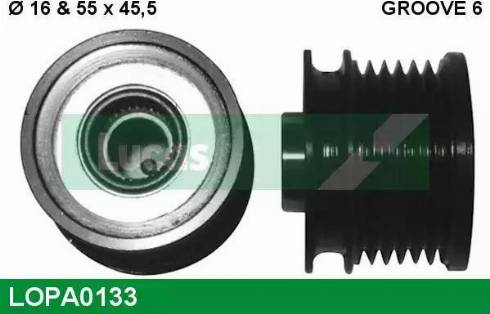 Lucas Engine Drive LOPA0133 - Remenica, alternator www.molydon.hr