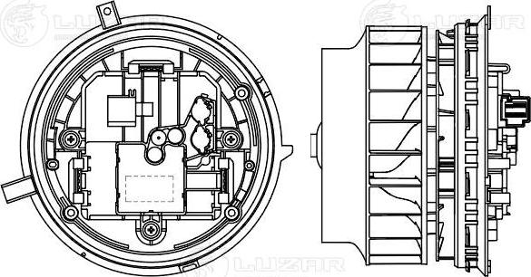 Luzar LFh 1560 - Elektromotor, ventilator kabine/unutrasnjeg prostora www.molydon.hr