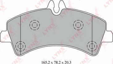 LYNXauto BD-5344 - Komplet Pločica, disk-kočnica www.molydon.hr