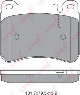 LYNXauto BD-5351 - Komplet Pločica, disk-kočnica www.molydon.hr