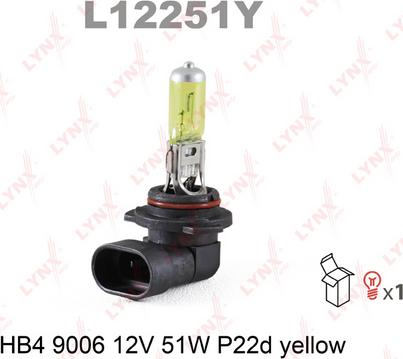 LYNXauto L12251Y - Žarulja, far za maglu www.molydon.hr