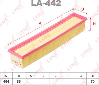 LYNXauto LA-442 - Filter za zrak www.molydon.hr