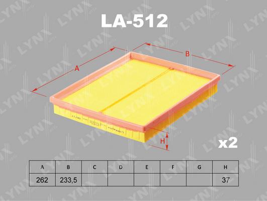 LYNXauto LA-512 - Filter za zrak www.molydon.hr