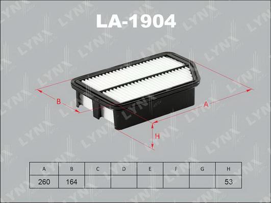 LYNXauto LA-1904 - Filter za zrak www.molydon.hr
