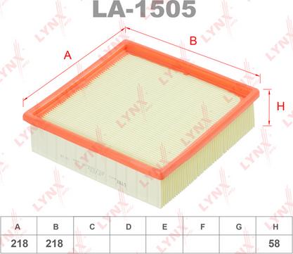LYNXauto LA-1505 - Filter za zrak www.molydon.hr