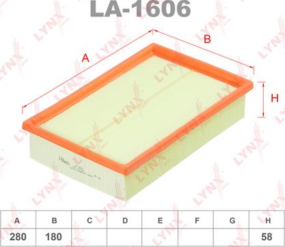 LYNXauto LA-1606 - Filter za zrak www.molydon.hr
