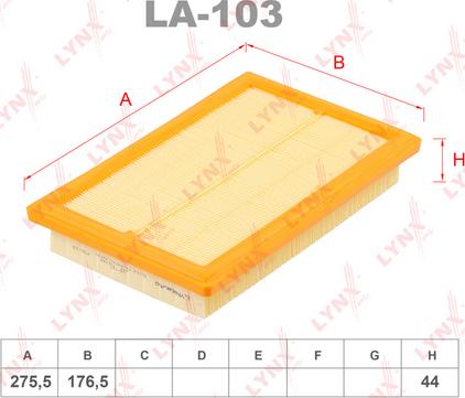 LYNXauto LA-103 - Filter za zrak www.molydon.hr